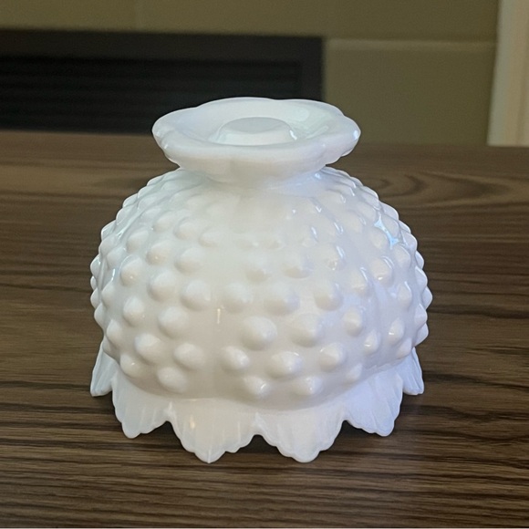 Vtg Fenton Hobnail Candle Holder - Picture 6 of 11